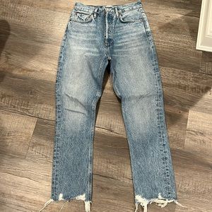 AGOLDE Riley High Rise Straight Leg Jean